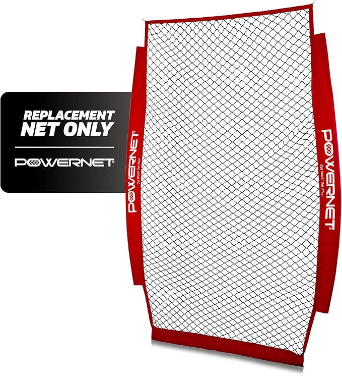 PowerNet Baseball Training Equipment Baseball Net, Portable Softball Batting Practice Pitching Screen, 7-FT I-Screen or A-Frame Pitching Net