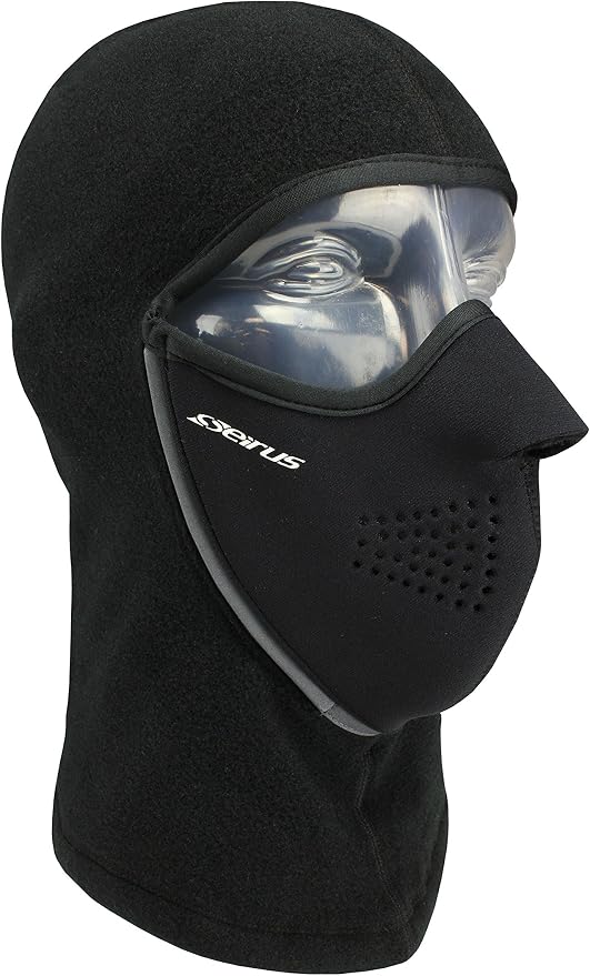 Seirus Innovation Adult Magnemask Convertible Neofleece Cold Weather Mask Combo 3-in-1 Clava with Hood, Face Mask & Neck Warmer
