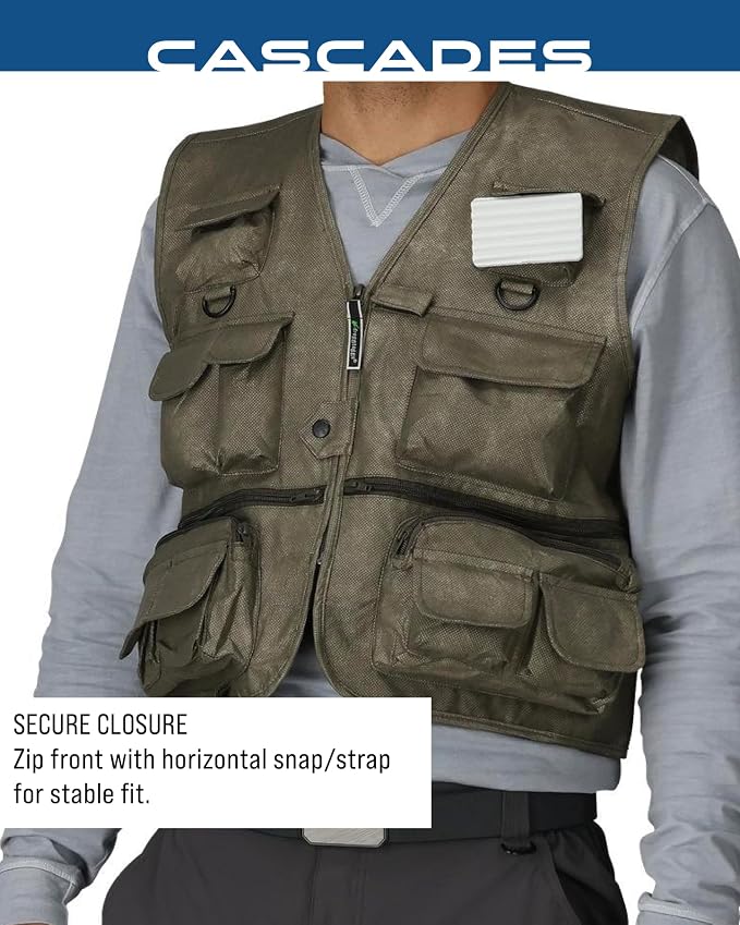 FROGG TOGGS mens Cascades Classic50 Fly Vest