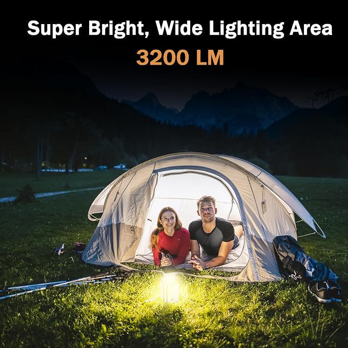 2Pack Solar LED Rechargeable Emergency Camping Lantern,White Solar Rechargeable,Rechargeable Type C,Emergency Lights Hand-Crank Power Generation,Phone Power Supply Function,flashlights