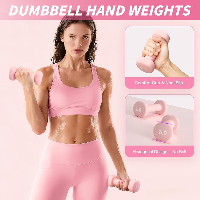 NANATI Pilates Kit, Home Pilates Workout Kit for Women, Pilates Equipment with 14.5" Pilates Ring and Ball, Resistance Bands, Dumbbells & Grip Socks for Home Workouts