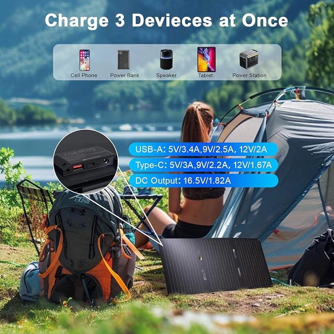 Portable Solar Panel (30W)