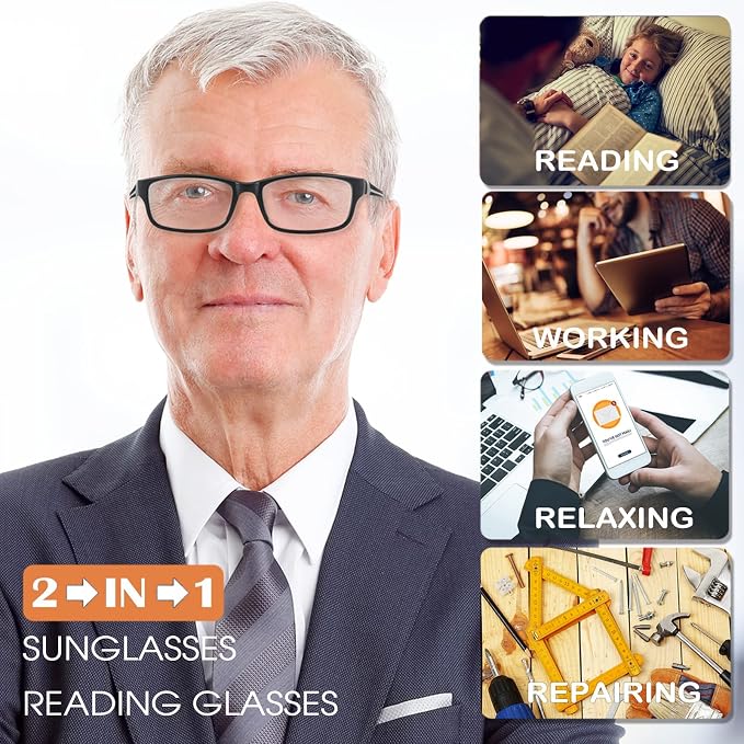 Wide Reading Glasses Blue Light Computer Reader Designer Sport Cheater Large Head Frame Photochromic Tinted Eyeglass