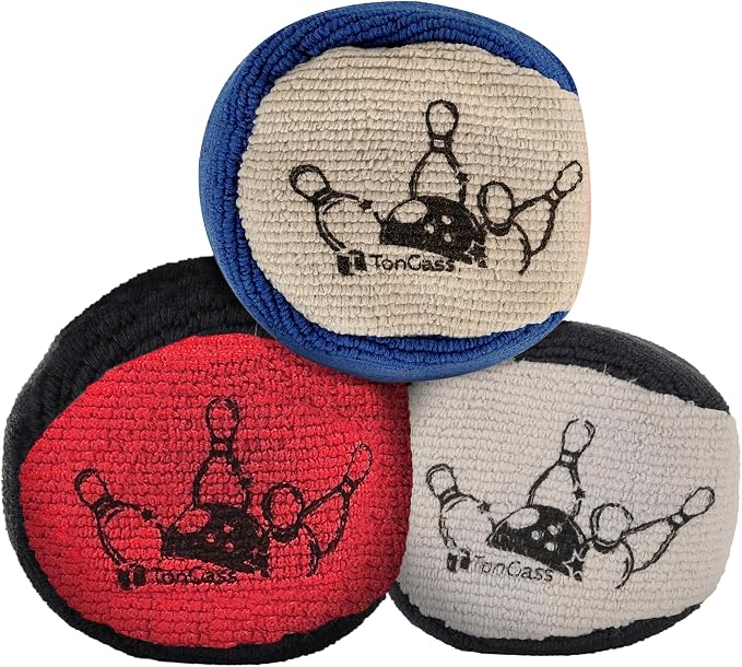 TonGass Microfiber Ultra Dry Bowling Grip Ball, Microfiber Bowling Grip Bags, Bowlings Powder Bag for Hands Use - Multicolor