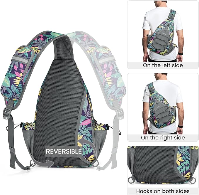 G4Free Pickleball Bag, Crossbody Sling Bag for Men Women, Pickleball Backpack, Pickle Ball Paddle Bag Gifts for Sports