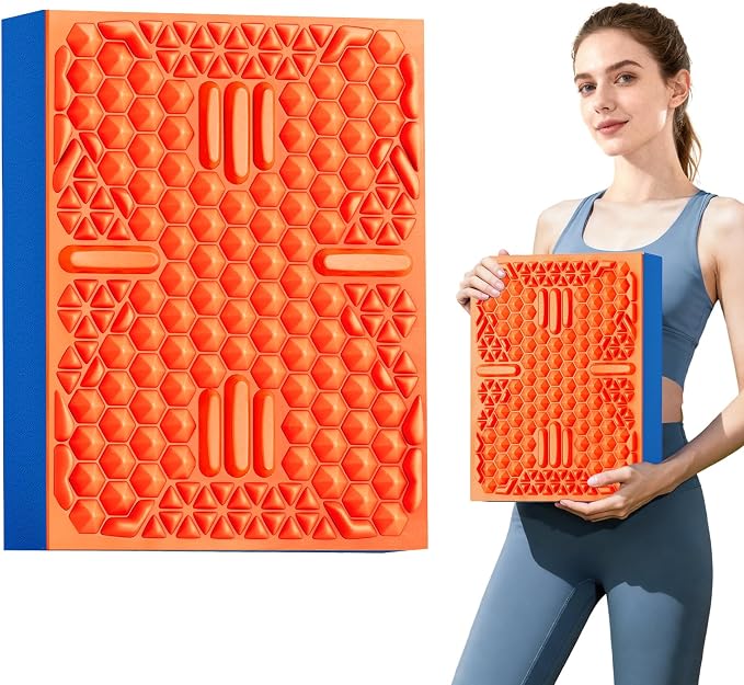 HAPBEAR Exercise Balance Pad - 15"x12" Non-Slip Textured Bottom Stability Training Mat - 2.25" Thick Soft Cushioned Foam for Physical Therapy, Core Training & Home Workouts