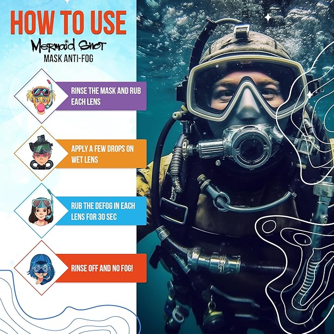 Neutripure Mermaid Snot Anti Fog Mask Defogging Gel for Scuba Diving and Snorking - Lani
