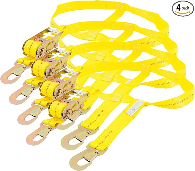 Keeper – 2” x 6.5’ Over-The-Wheel Tie-Down - 2,000 lbs. Working Load Limit and 6,000 lbs. Break Strength (Pack of 4)