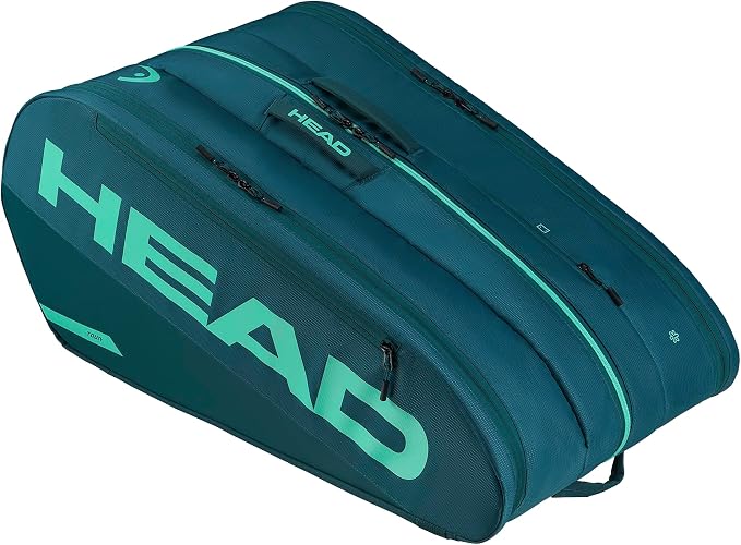 HEAD Tour Racquet Bag XL (12R) Tennis Bag - Holds Up to 12 Racquets, CCT+ Climate Control Technology, 3 Main Compartments, Shoe Pocket & Backpack Carry System