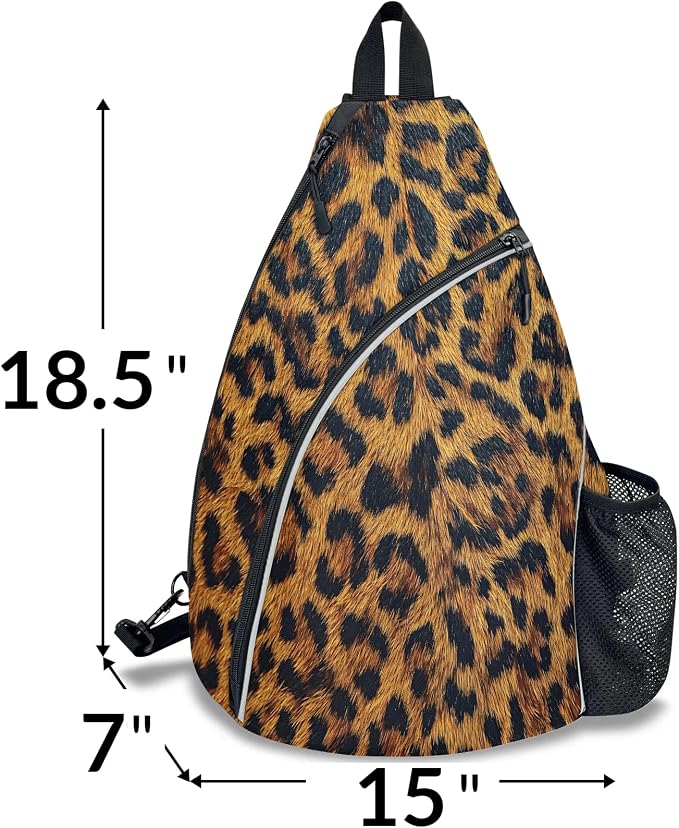Pickleball Bag for Women Men Adjustable Crossbody Sling Backpack Hold Paddle Accessories