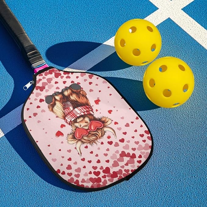 Pickleball Paddle Covers Only for Men and Women Zipper Closure Protection and Decoration