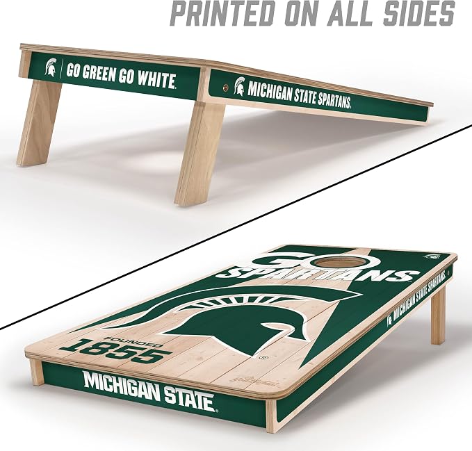 YouTheFan NCAA 2’ x 4’ Professional Wood Cornhole Game
