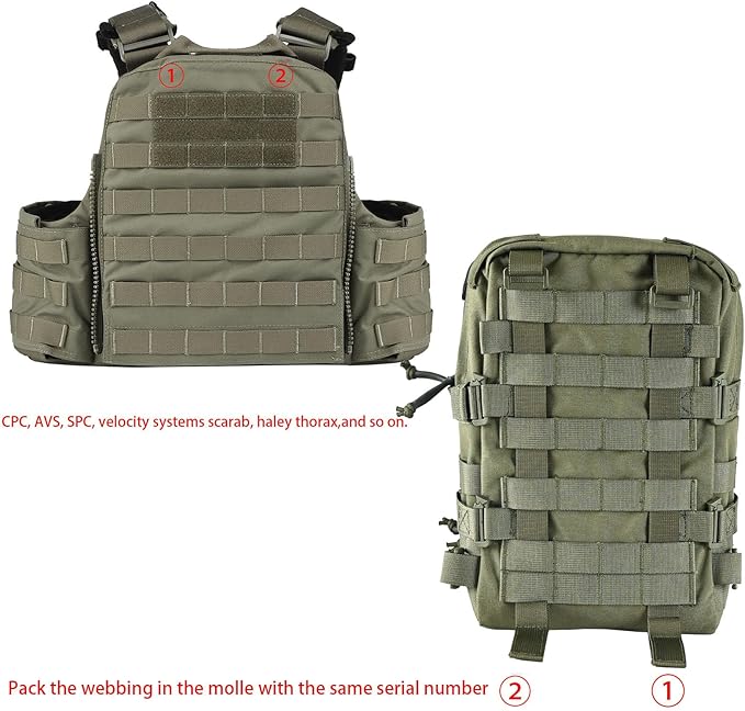 Tactical Mini Molle Hydration Pack,Molle Hydration Carrier with IFAK Pouch&US Flag&Med Patch,Hydropack for 2L Water Bladder