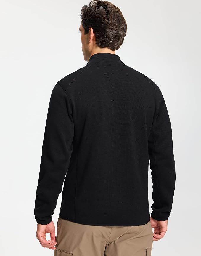 Pioneer Camp Men's Fleece Jackets Full Zip Lightweight Winter Warm with Zipper Pockets Athletic Camping Outwear Coat