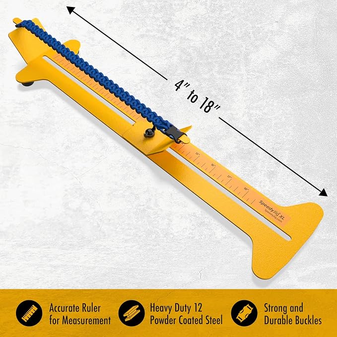 SpeedyJig XL Paracord Bracelet Kit & Jig | Adjustable Frame | Craft 4” to 18” Survival Bracelets, Jewelry, Keychains | Craft Idea for Adults & Children | Includes Cords & Buckles | USA Made