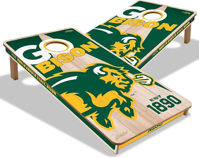 YouTheFan NCAA 2’ x 4’ Professional Wood Cornhole Game