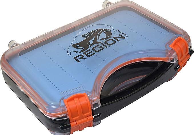 Extra Large Double Sided Water Proof Boat Fly Box with Handle - 424 Slots - Holds Streamers to Nymphs