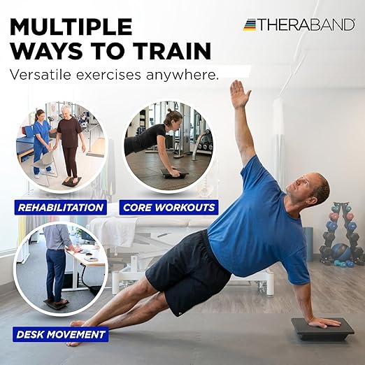 Theraband 23300 Rocker Balance Board for Rehab, Improved Posture, Balance and Stability Training