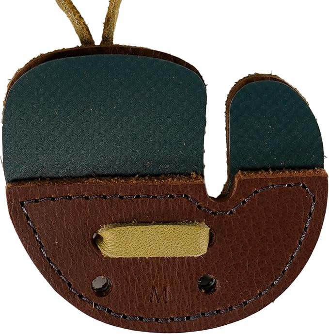 Hornet Leather Split Finger Tab – Handmade USA – Traditional Archery Gear – Medium or Large – Left or Right Hand