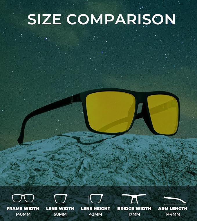 KALIYADI Polarized Mens Sun-Glasses Sunglasses-Men : Classic Sunglasses with UV Protection for Fishing Driving Golf