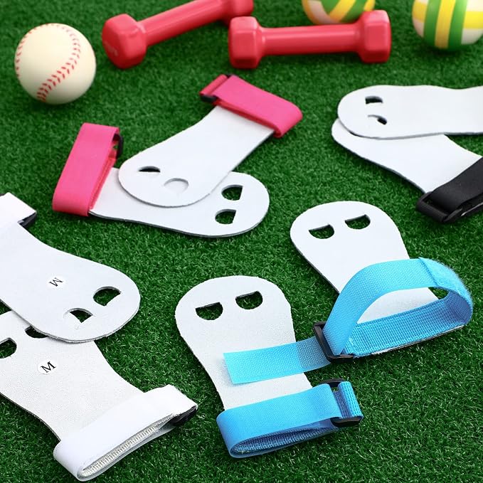 Junkin 4 Pairs Gymnastics Hand Grips for Beginners Kids Gymnastic Palm Pull-up Protection Sports Accessories for Children Boys Girls Workout Exercise