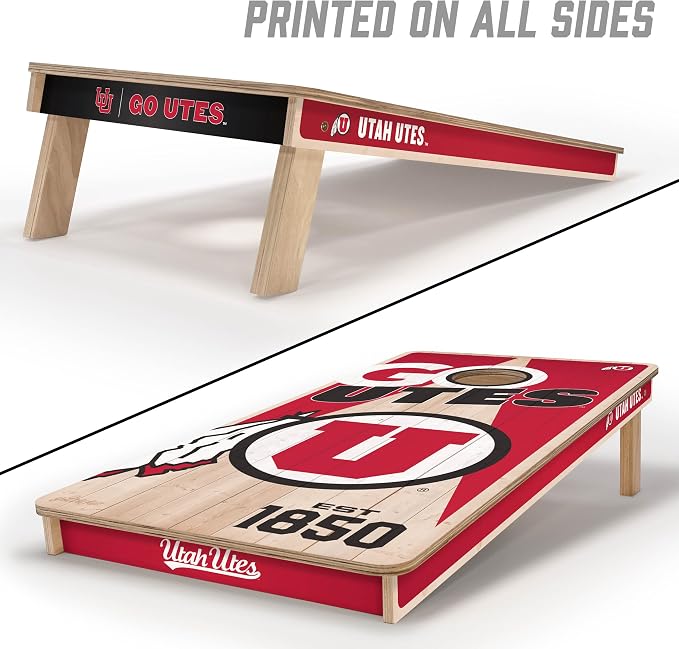 YouTheFan NCAA 2’ x 4’ Professional Wood Cornhole Game