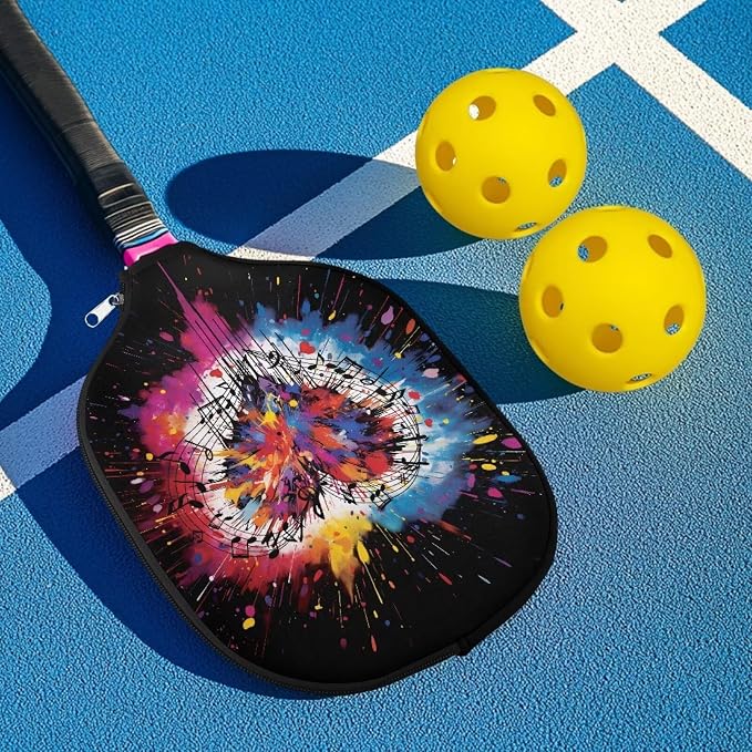 Pickleball Paddle Covers Only for Men and Women Zipper Closure Protection and Decoration