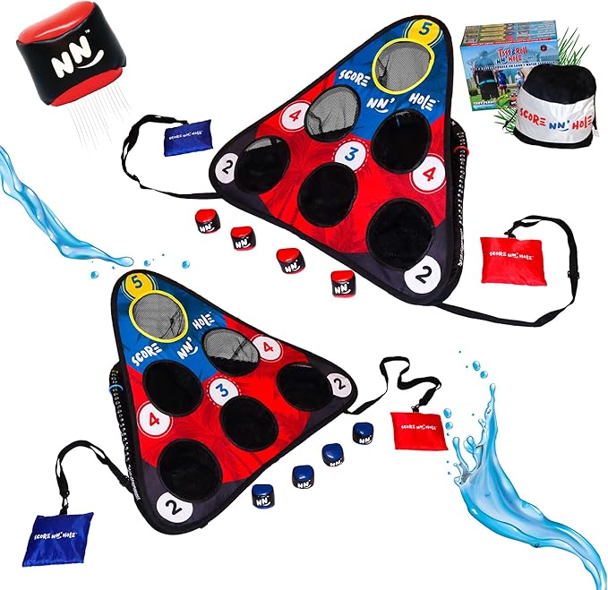 TOSS & ROLL NN' Hole - Portable Cornhole Game for Water or Land | for All Ages