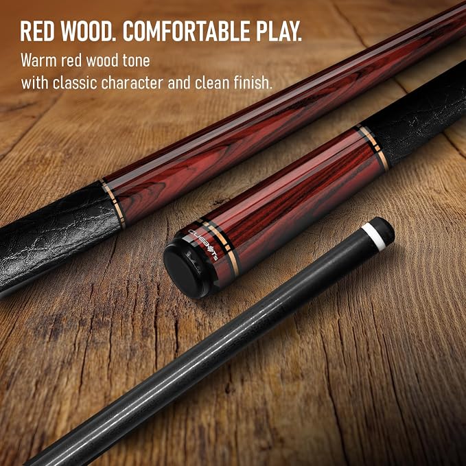 Series, Glass Fiber Pool Cue Stick, Uni-QR, 3/8-10, 5/16-18 Joint, Synthetic Leather Grip, 29" Glassfiber Shaft, 7-Layer Microfiber Tip