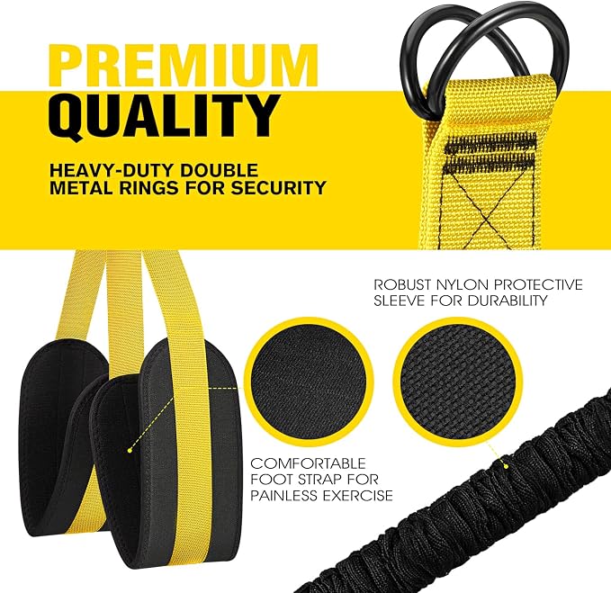 Ayombo Pull Up Assistance Bands, Resistance Bands for Pull Up Bar Workout, Adjustable Heavy Duty Pull Up Assist Equipment with 4 Assistance Bands, Home Gym Fitness Exercise Strength Training