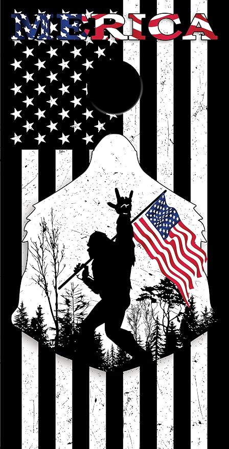 Tower Decals Bigfoot Merica Cornhole Board Vinyl Wrap