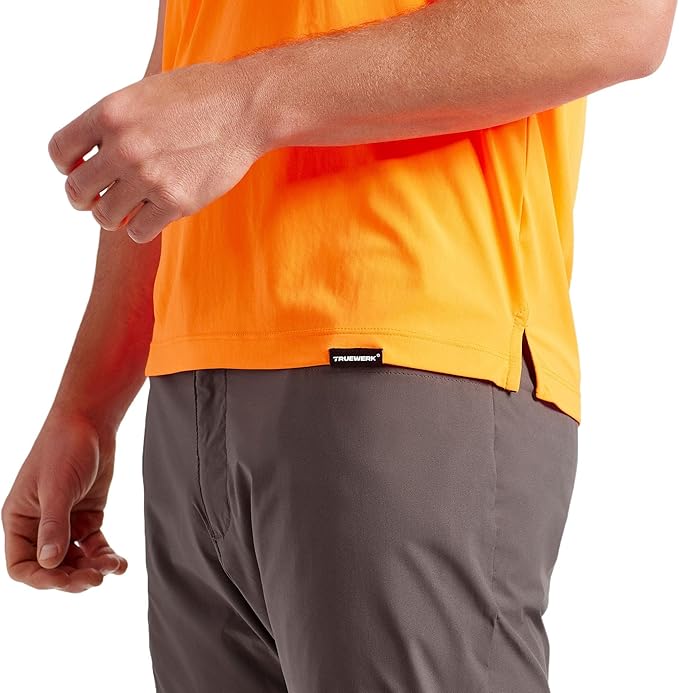 TRUEWERK Men's UPF 50+ Sun Protection Shirt - B1 Short Sleeve Work Tee, Moisture Wicking, Lightweight