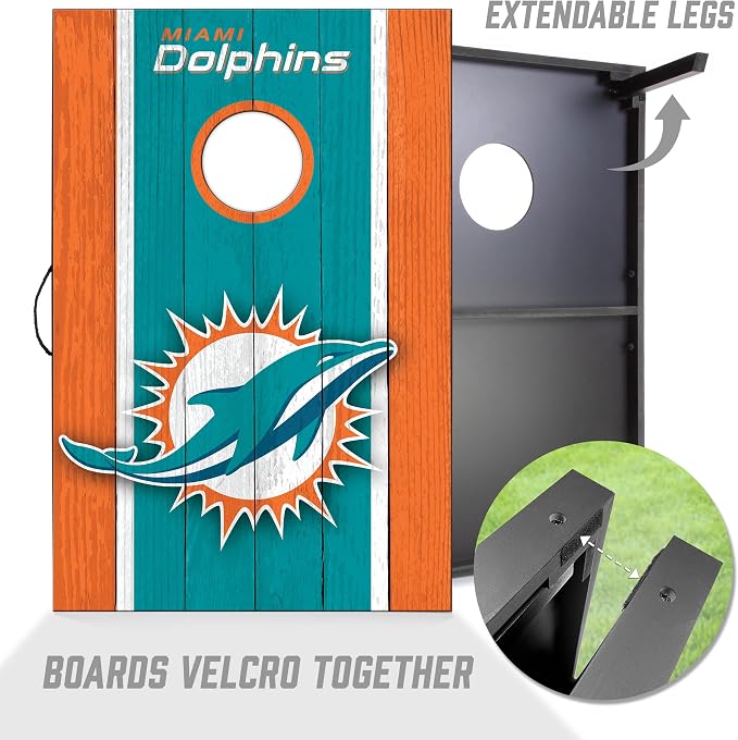 YouTheFan NFL 2' x 3' Portable Cornhole Game with Logo Bags