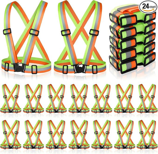 Hercicy Reflective Running Vest Reflective Running Shirt with Safety Straps High Visibility Construction Vest for Night Cycling Hiking Jogging Dog Walking