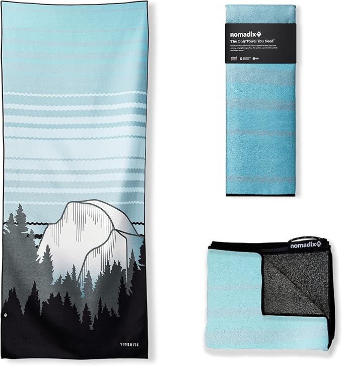 Nomadix Original Towel - National Parks- Perfect for Beach, Pool, Travel, Camping, Yoga - Made with Recycled Materials - Super Absorbent - Sand Resistant