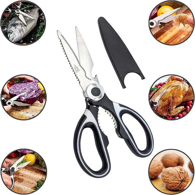 13 PC Grilling and Camping Cooking Utensils Set for The Outdoors BBQ - Stainless Steel Camp Kitchen Set Cookware Grill Tool Accessories Kit with Lightweight Stylish Crossbody Carrying Bag (Brown)