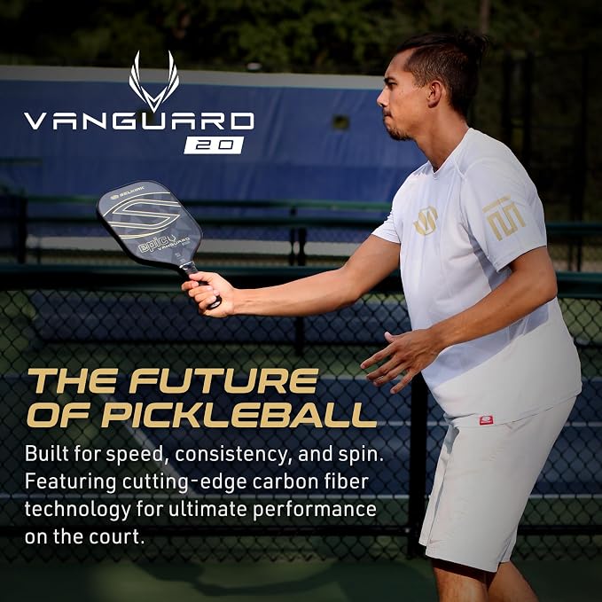 Selkirk Sport Vanguard Hybrid Pickleball Paddle | Carbon Fiber Pickleball Paddle with a Polypropylene X5 Core | Pickleball Rackets