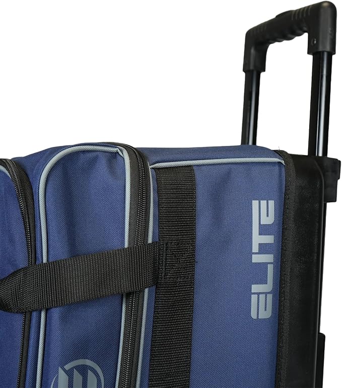 ELITE Basic Bowling Bag Double (2) Ball Roller with Rolling Wheels