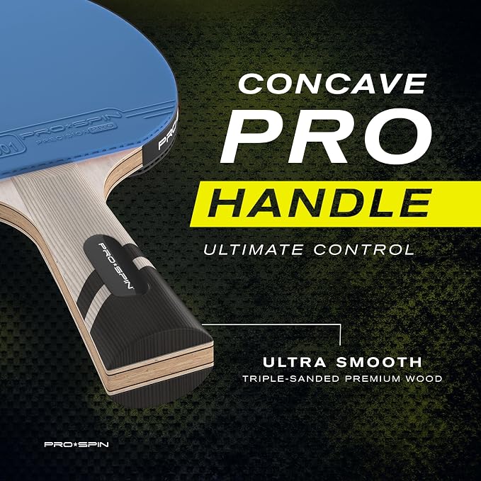 PRO-SPIN Ping Pong Paddles – ITTF Approved Professional Table Tennis Rackets with Carbon Fiber for Superior Control | 7-Ply Blade, Premium Rubber, 2.0mm Sponge