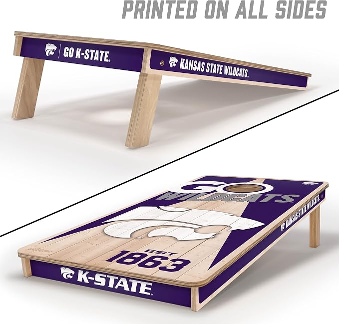 YouTheFan NCAA 2’ x 4’ Professional Wood Cornhole Game