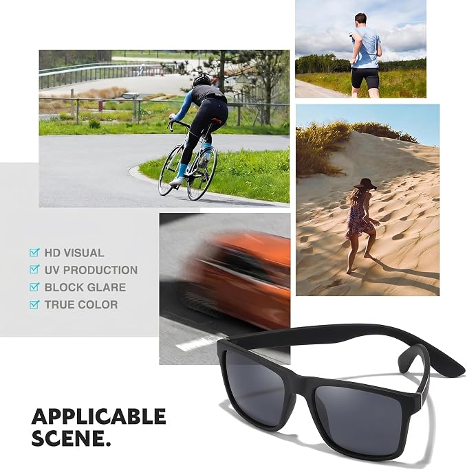 Nearsighted Sunglasses for Distance Men,Polarized Near Sighted See Far Vision Driving Eyeglasses UV Protection
