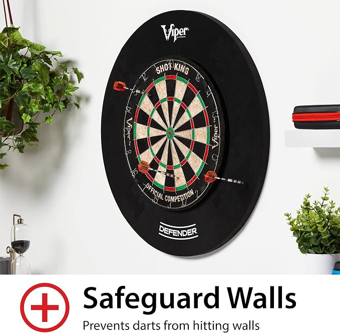 Viper Defender Backboard & Sisal/Bristle Steel Tip Dartboard Bundle