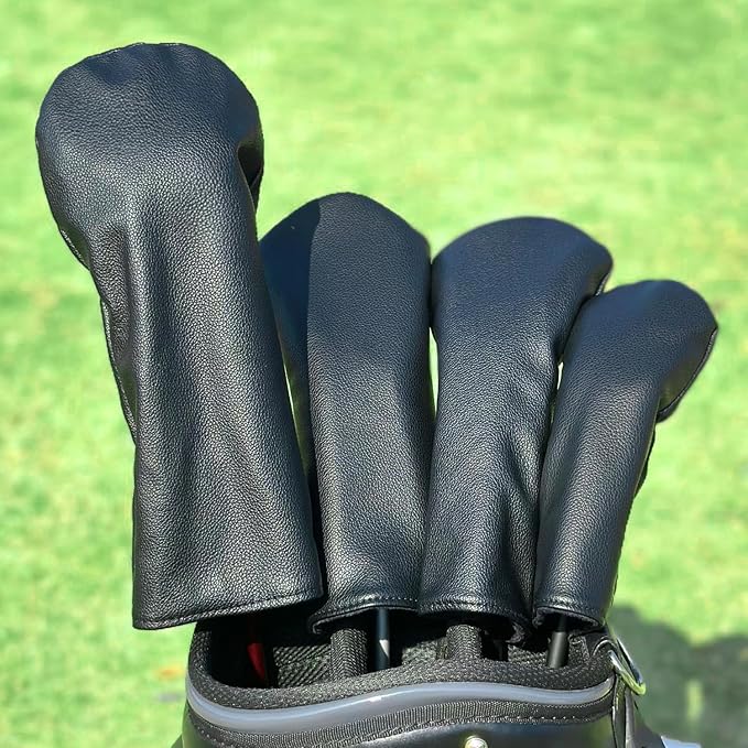 Golf Accessories Golf Club Covers for Driver, Fairway, Hybrids - Golf Driver Headcover/Golf Fairway Wood Head Cover/Hybrid Headcover for Men/Women Golfer