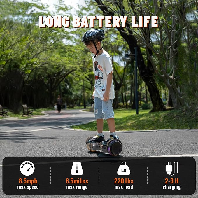 SIMATE Scooter, Colorful LED Light-Up Wheels, Bluetooth Speakers and APP, Dual 250W Motors, 8.5 mph Max Speed & 8.5 Miles Max Range, Gifts for Kids Adults Girls Boys