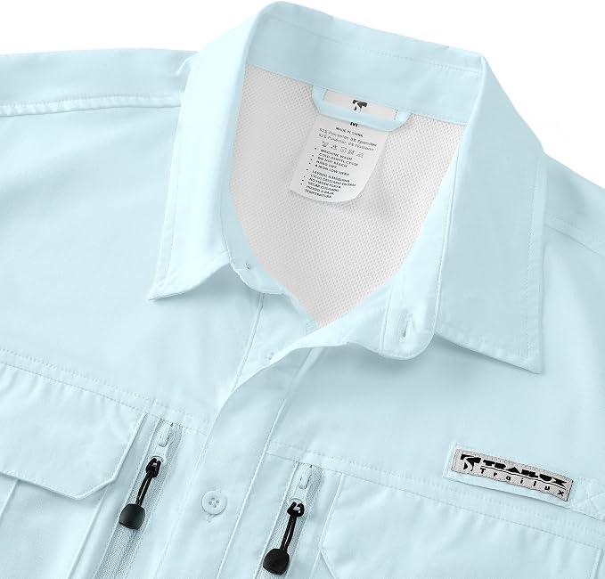 Men's Outdoor Sun Protection Shirts Short Sleeve Quick Dry Lightweight Breathable UPF50 Hiking Fishing Travel Camping