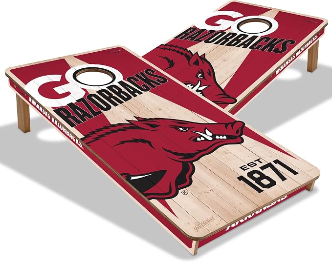 YouTheFan NCAA 2’ x 4’ Professional Wood Cornhole Game
