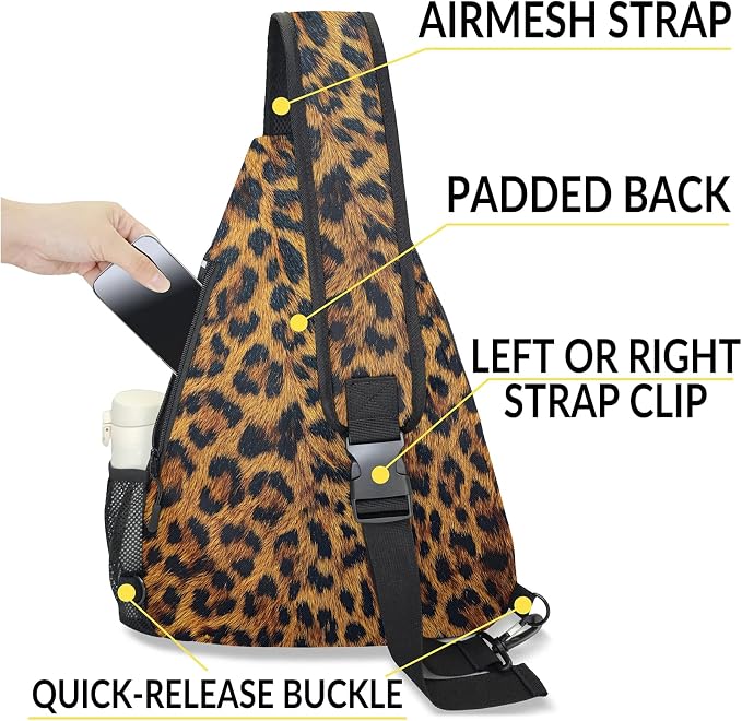 Pickleball Bag for Women Men Adjustable Crossbody Sling Backpack Hold Paddle Accessories