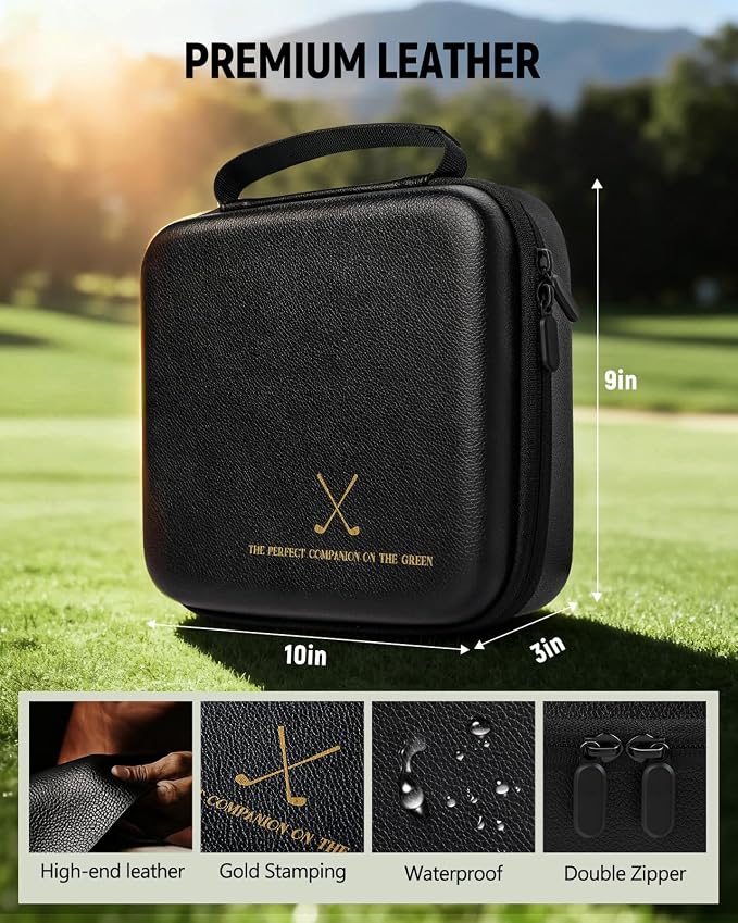 Golf Gift for Men and Women - Golfing Accessories Kit Golf Gift Set for Birthday Valentines Day with Handy Case, Balls, Tees, Divot Tool, Score Counter, Club Cleaner, Towel, Card for Golfer