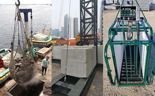 2000KG / 4400LBS 2Ton Digital Crane Scale with Remote, Industrial Heavy Duty Electronic Hanging Scale, LED Display