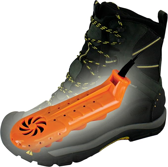 DryGuy Travel Dry DX Boot Dryer and Shoe Dryer, Orange & Black